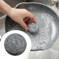 thumbnail image 2 of Large Cleaning Ball 12Cm， Stainless Sponges Scrubbers Cleaning Utensil Scrubber Density Scrubber Scouring for Pot Pan Dish Wash Cleaning for Removing Dirty Cookware Cleaner, 2 of 9