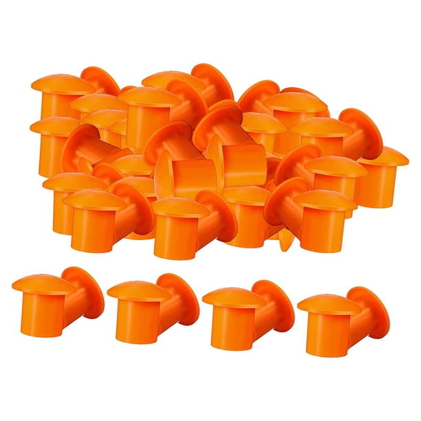100 tapones de seguridad para varillas de refuerzo, protectores de extremos de varilla de acero para estacas de hormigón de construcción.