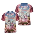 thumbnail image 3 of My Cat is My Valentine Cute Scottish Fold in Gift Box All Over Print 3D Shirt Unisex Merch Cat Lover Kitten Owner Gifts - 3006, 3 of 6