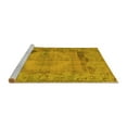 thumbnail image 2 of Ahgly Company Machine Washable Indoor Round Persian Yellow Traditional Area Rugs, 6' Round, 2 of 4