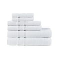thumbnail image 5 of 510 Design Aegean 100% Turkish Cotton 6 Piece Towel Set, White, 5 of 11