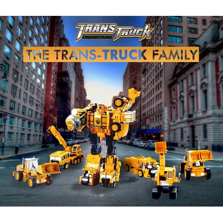 Paquet De 5 Figurines D Action Transtruck Se Transformant En Tracteur Et Robot Se Combinent En 1 Robot Geant Vacances Cadeau D Anniversaire Tracteurs Robots Jouets Pour Enfants Walmart Canada