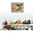 thumbnail image 5 of Hummingbird Canvas Wall Art Rustic Colorful Hummingbird Pictures Inspirational Quotes Framed Painting Prints Wall Decor Modern Home Artwork Decoration for Bedroom Living Room 16"x12", 5 of 6