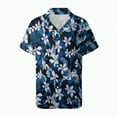 thumbnail image 5 of TOWMUS Women's Plus Size Hawaiian Shirts Short Sleeve Casual Floral Button Down Shirt Tropical Beach Blouse Summer Top, 5 of 6