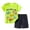 Green, variant on Hiijoy Toddler Boys Casual Outfits Excavator Print Short Sleeve T-Shirt Shorts Summer Clothes Set, Sizes 3-4T