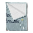 thumbnail image 2 of Cartoon Soft Flannel Fleece Throw Blanket, Unicorn Crescent Dreams Pattern Night Themed Nusery, Cozy Plush for Indoor and Outdoor Use, 60" x 80", Blue Grey Multicolor, by Ambesonne, 2 of 5