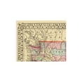 thumbnail image 4 of Historic State Map - Oregon Washington Idaho Montana - Mitchell 1870 - Vintage Wall Art, 4 of 4