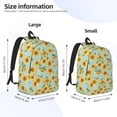 thumbnail image 4 of Daiia White Polka Dot Sunflower A Vintage Canvas Backpack for Men and Women ,Hiking Backpack,Travel Laptop Bag for School,Large Capacity Backpack-Small, 4 of 8