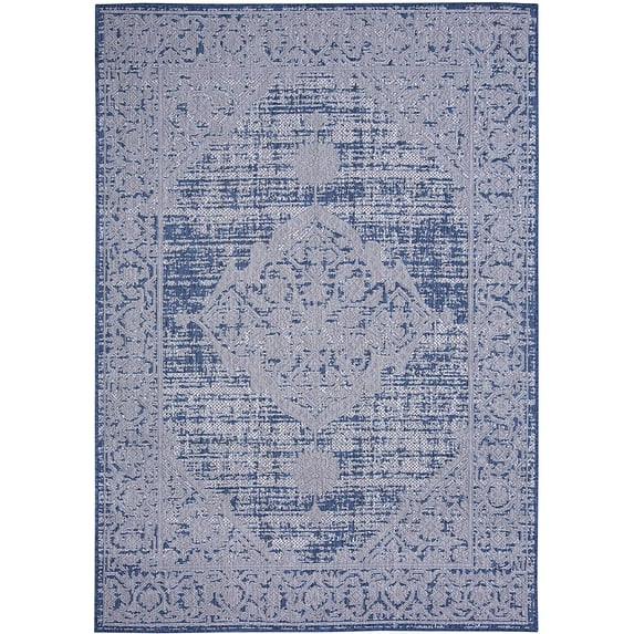 Persian Area Rug - 2 ft. x 3 ft., Midnight Blue, Waterproof UV Protected Rug for Garden, Patio, Backyards, Hallways, Bedroom