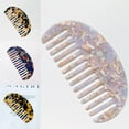 thumbnail image 2 of OOKWE Wide Tooth Hair Comb Marble Leopard Acetate Anti-Static Detangling Hairbrush, 2 of 19