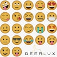 thumbnail image 6 of Deerlux Emoji Style Round Funny Smiley Face Kids Area Rug, Smiling Emoji Rug, 24" x 24", 6 of 6