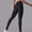 Black, variant on Gym Pants Women Women’s Leggings Elastic Waist Belly Control Workout Trousers Solid Color Breathable Tights Slim Fit Climb Mountains Jogger Dark Blue