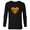 Black, variant on Bob’s Burgers Ketchup and Mustard Heart - Long Sleeve T-Shirt for Men - Customized-White