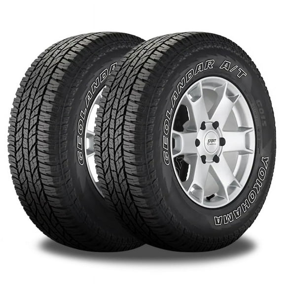 2 Yokohama Geolandar A/T G015 OWL 225/60R17 99T All Terrain Truck Tires 600AB 110133608 / 225/60/17 / 2256017