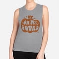 thumbnail image 2 of Pumpkin Oh My Gourd Women's Muscle Tank Large Heather Grey, 2 of 5