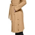 thumbnail image 4 of Kenneth Cole New York Womens 17OMW016 Wool-Blend Belted Tie Waist Wrap Coat - Camel - XL, 4 of 5