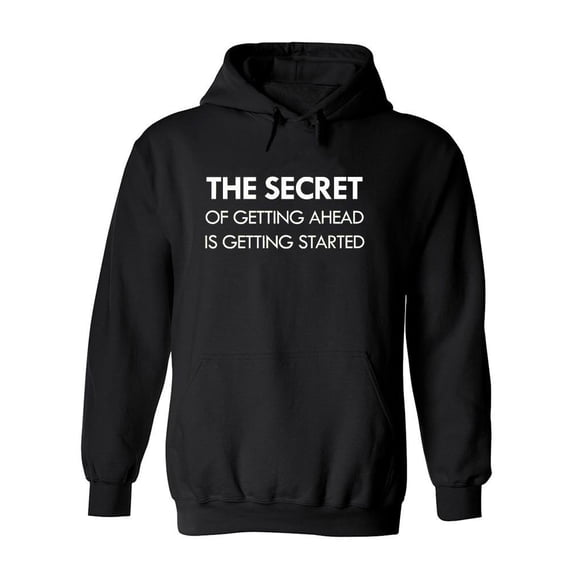 "the Secret..." Quote Hoodie Men -Image by Shutterstock, Male 3X-Large