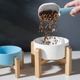 thumbnail image 3 of Elevated Ceramic Pet Feeding Bowls with Stand for Cats and Small Dogs Vomit Food Water Dishes, 3 of 4
