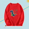 thumbnail image 1 of 2023 Printemps T-shirts à Manches Longues pour Enfants Coton Col Rond Garçon Tee Automne T-shirts Grand Garçon Automne Rouge 2 10T, 1 of 5