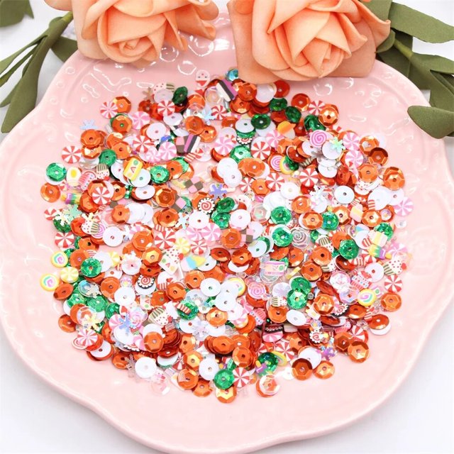 KSCRAFT mezclas de lentejuelas de copo de nieve de Navidad para hacer tarjetas DIY, colección de colores artesanales