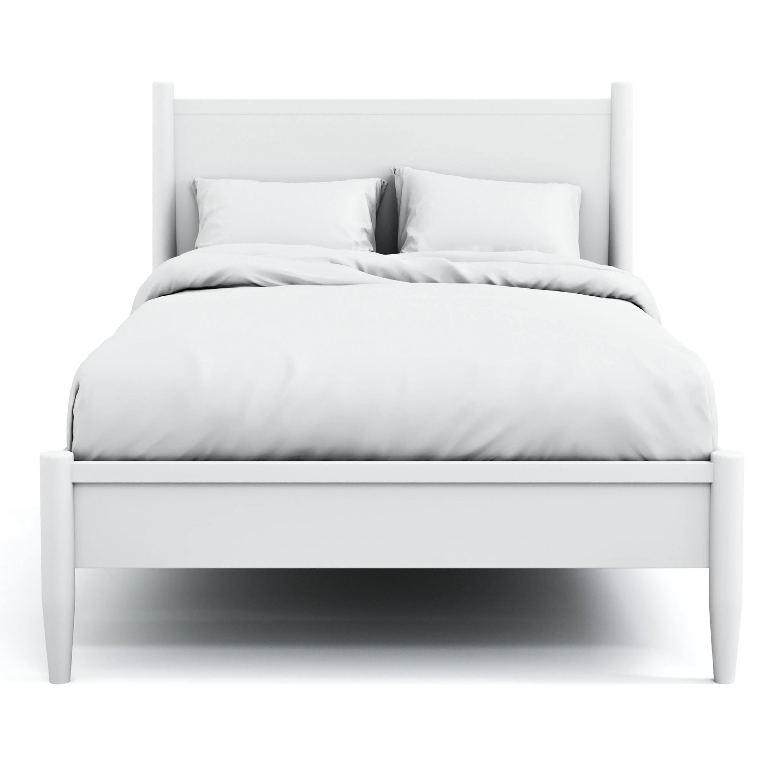 Furniture of America Mattress Ready Solid Wood White Twin Kids Bed