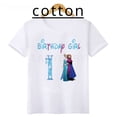 thumbnail image 2 of Camiseta de algodón de cumpleaños para niña de Elsa, Anna y Frozen de Disney, ropa para niños de 1, 2, 3, 4, 5, 6, 7, 8 y 9 años, ropa para bebés, 2 of 5