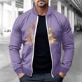 thumbnail image 1 of LOVZFMLL Jackets for Men Pullover Sweater Stand Collar Elastic Solid Color Half Sweater For Men Stand-up Collar Sweater, 1 of 5