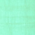 thumbnail image 1 of Ahgly Company Indoor Square Solid Turquoise Blue Modern Area Rugs, 7' Square, 1 of 4