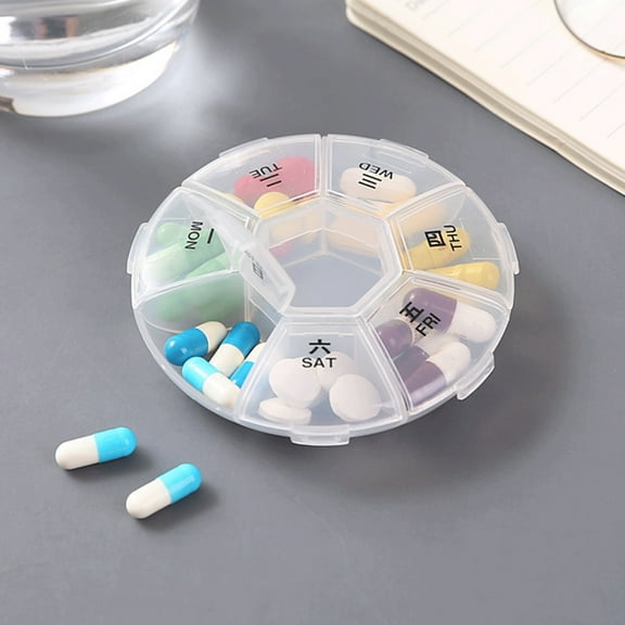 Limei Useful Pill Box BPA Free for Supplement Space-saving