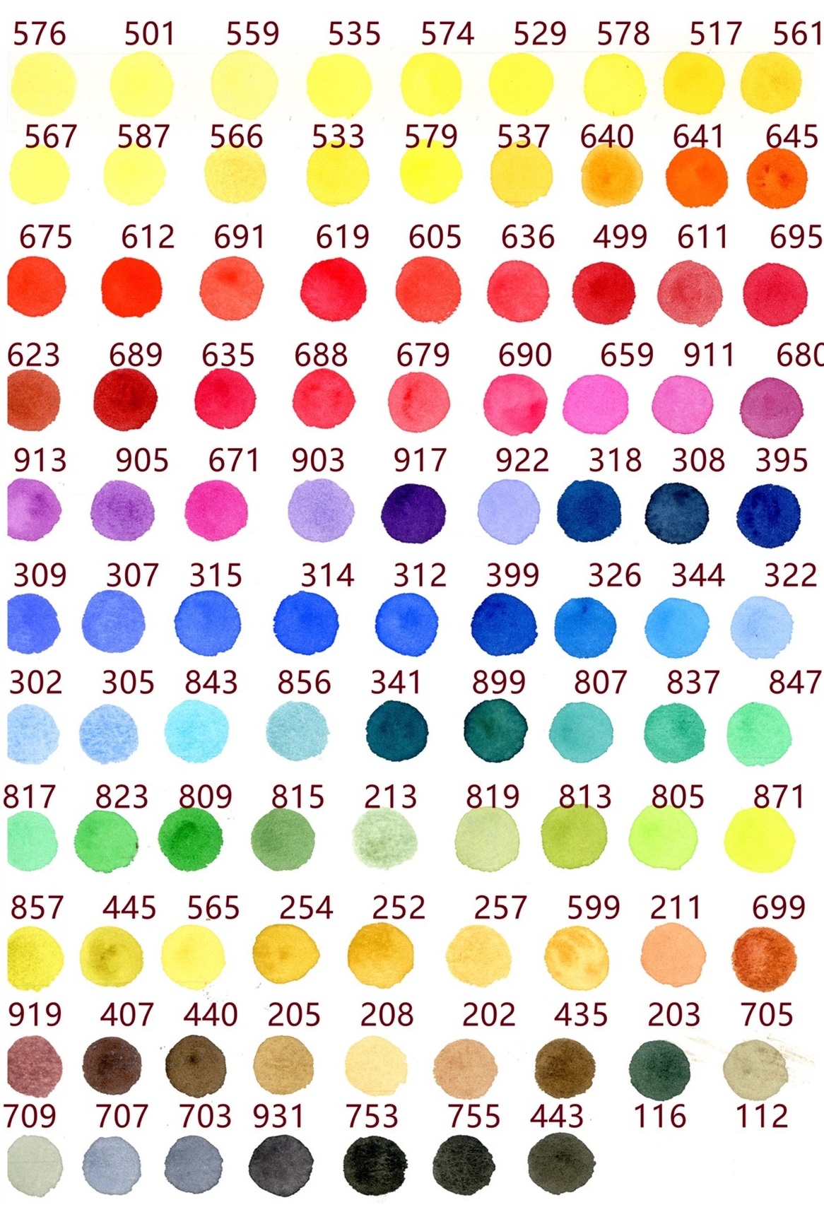 Sennellier French artist watercolor handmade 99 color set, metal case, 0.5ml, suitable for artists, students, and hobbyists