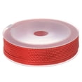 thumbnail image 1 of Unique Bargains Cordon de Perlage en Ficelle de Nylon Torsadée 2 mm 13 M/43 Pieds, Corde Tressée en Nylon Extra Solide, Rouge, 1 of 6