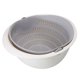 thumbnail image 1 of Cuenco grande y duradero para lavar arroz, filtro para verduras, escurridor de frutas, herramienta para colar gris, 1 of 4
