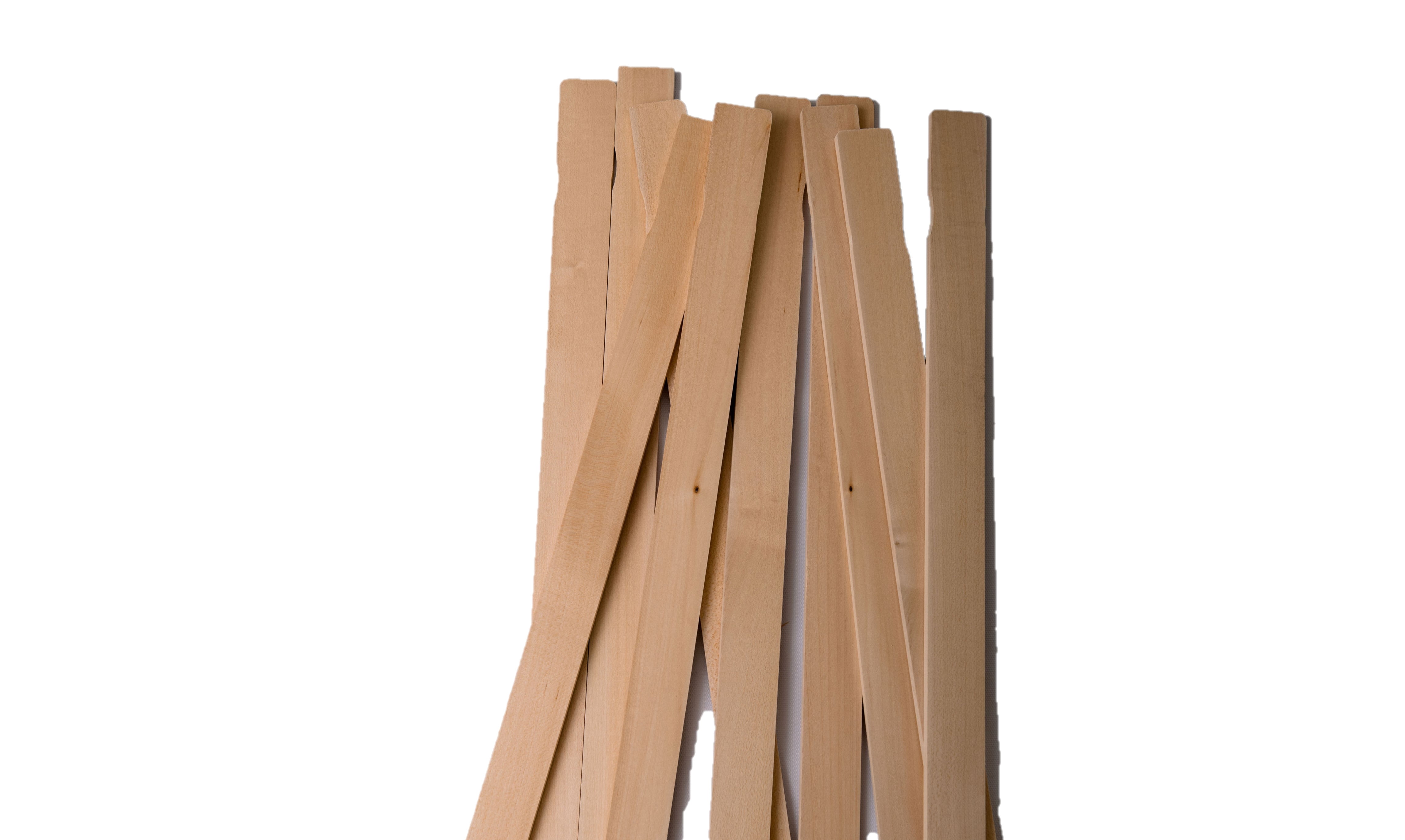 Henry Bukke's Best 250 Count 21 in. x 1-1/8 in. Paint Stir Sticks – USA-Made Basswood Mixing Paddles for 5-Gallon Buckets – Industrial Wood Stirrers for Paint, Epoxy
