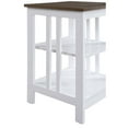 thumbnail image 4 of Pemberly Row End Table in White Wood with Driftwood Top, 4 of 5