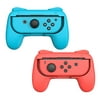 TALK WORKS Grips for Nintendo Switch Joycon Controller 2 Pack - Game Accessories Joy-Con Handheld Joystick Remote Control Holder Joy Con Kit - Blue/Red Combo