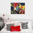 thumbnail image 5 of Orinice  Collection Cow in Dark Gray Poster Print by TBS  16x12in, 5 of 6
