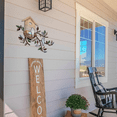 thumbnail image 3 of Metal Hanging Tree with Birdhouse Wall Art Outdoor Wall Decor Bird Decorations for the Home Metal Leaf, 3 of 6