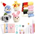 thumbnail image 3 of Crochet Animal Kit for Beginners, Starter Crochet Kit with Video-Chenille, 3 of 8