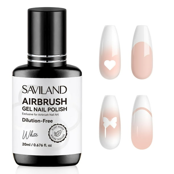 Esmalte de uñas en gel SAVILAND Plus Airbrush White 20 ml