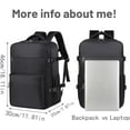 thumbnail image 3 of Lunapack Backpack,Vacuum Travel BackPack,Large Capacity Expandable Air Compression System,with Electric Pump,Removable Airbag (Green), 3 of 9