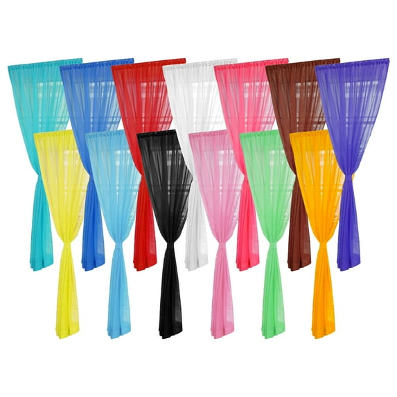 Dream Lifestyle Sheer Curtain, Sheer Voile Window Curtain Panels, Clear Curtains Basic Rod Pocket Panel, Window Drapes for Bedroom Children Living Room Yard Kitchen Sliding Door 106 X 39 Inch