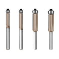 thumbnail image 4 of Bgsha 6mm 1/4in Shank Trim Router Bit 3blades With Bearing Woodworking Milling Cutter, 4 of 5