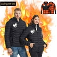 thumbnail image 1 of Chaquetas y abrigos casuales de manga larga con capucha, con USB, temperatura constante, calefactables, resistentes al viento, talla grande, para hombre y mujer, invierno 2021, 1 of 9