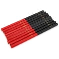 thumbnail image 1 of Dioche Carpenter 9Pcs Carpenters Pencils Red Blue 2 Core Hex 2 Head DIY Woodworking Mark Pen Hand Tools Ruler Woodworking, 1 of 8