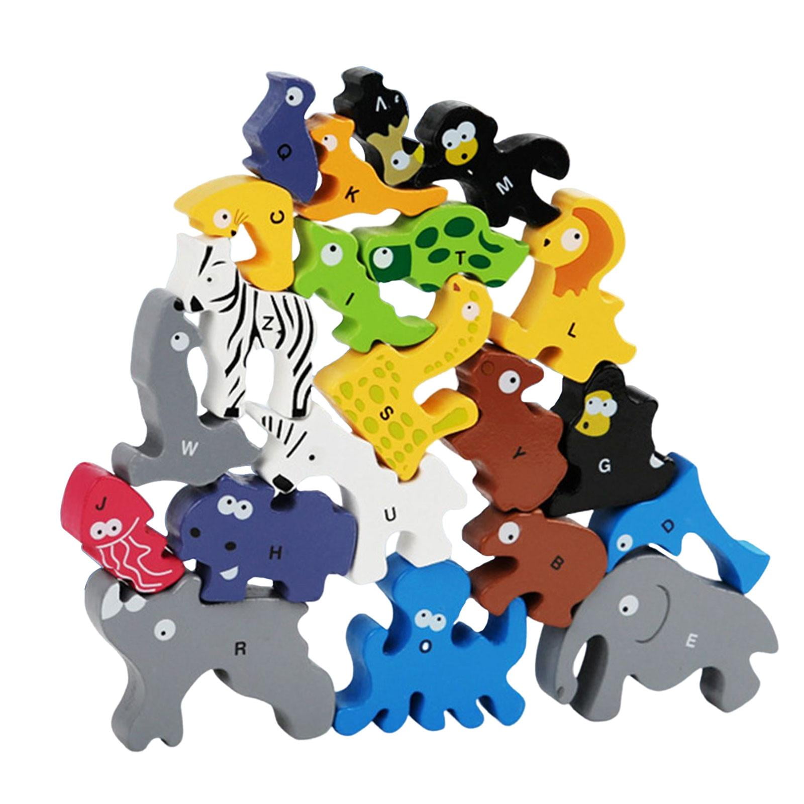 LeeQinersw Balance and Skill Stacking Game Building Balance Training Educational Fine Motor Animal