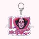 thumbnail image 1 of LLavero de la cantante Lana Del Rey I Love My Girlfriend para mujer, accesorios, llavero, anillo, joyería personalizada, regalos para fanáticos, 1 of 4