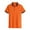Orange, variant on Men's Short Sleeve Polo Shirt, Ice Silk, Breathable, Stretchable, Slim Fit, Floral Print, Multiple Sizes