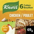 thumbnail image 1 of Knorr Cubes de bouillon au poulet – Saveur de bouillon riche, 69 g (paquet de 6 cubes), 1 of 8