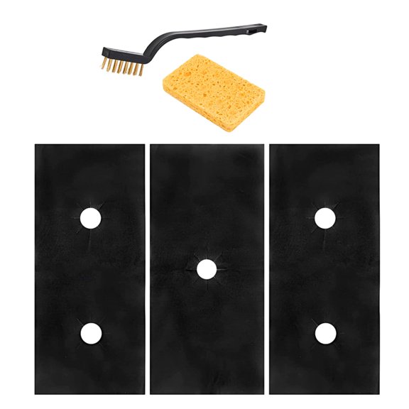Reusable Stove Protector Liner for 5 Burners Kitchen Ranges Easy Cleaning and Maintenance Cooktops Protective Pad