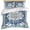Blue, variant on 3 Piece Sage Green Duvet Cover Set Queen Size,Microfiber Comforter/Quilt Cover with Corner Ties and 2 Pillowcases,Boho Retro Decorative Abstract Floral Ethnic All Season Bedding with Zipper Closure